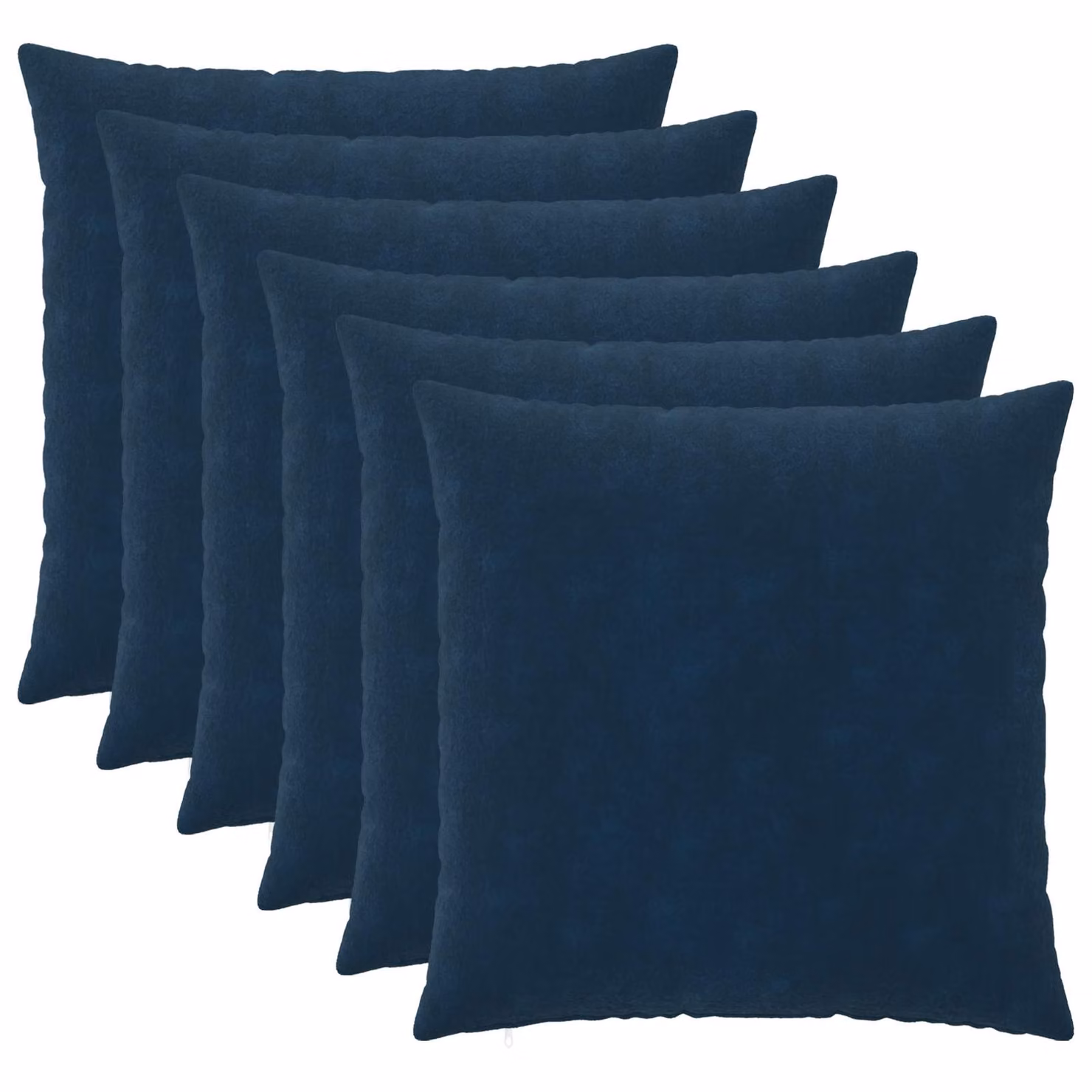 Set di 6 federe vidaXL HEERLEN blu in microfibra, L/P: 70 x 70 cm
