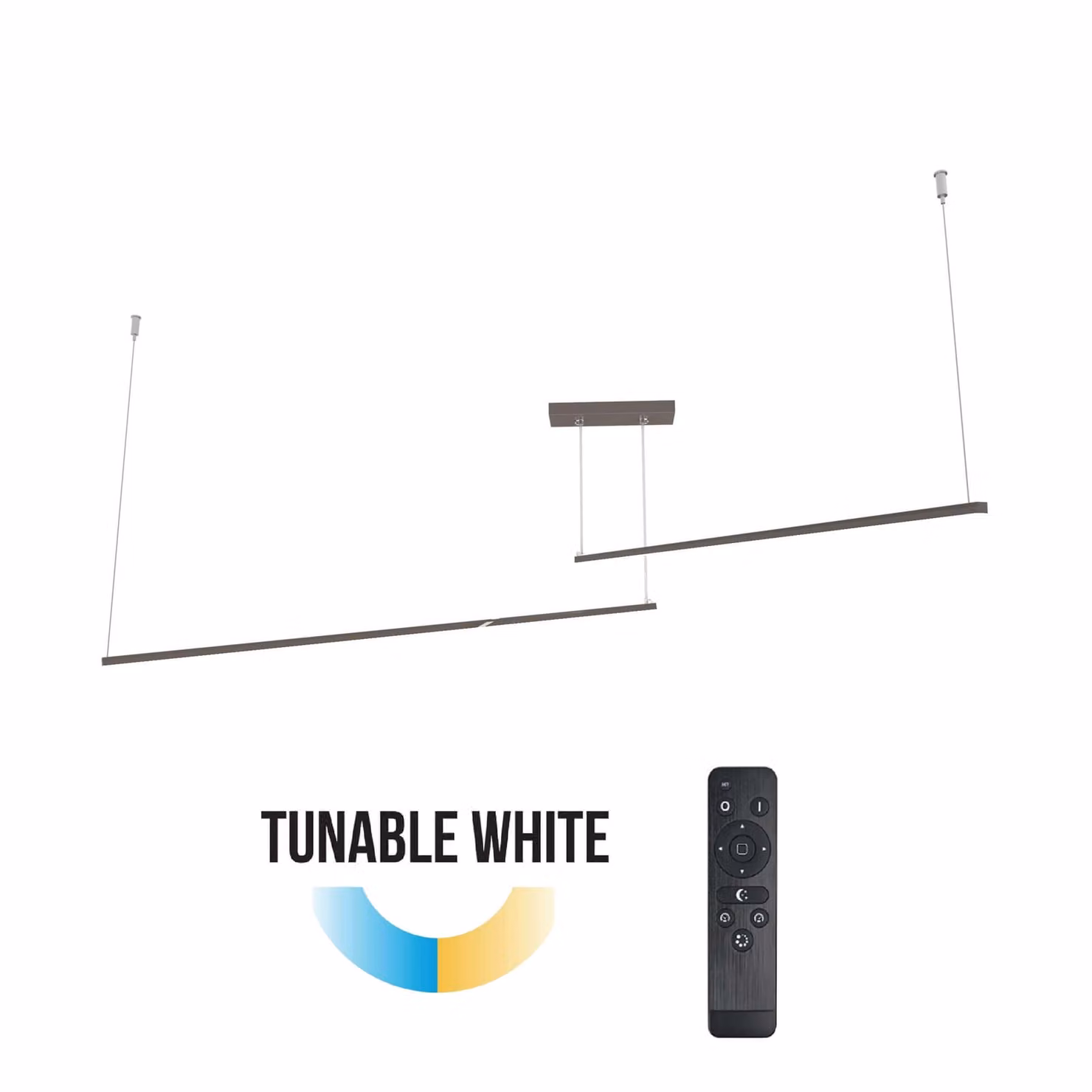 Lampada A Sospensione Splint 2X Bianco Lucido Regolabile