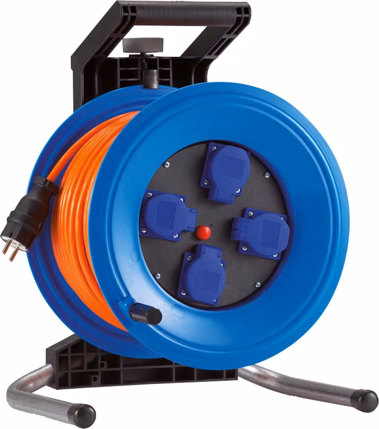 Hedi Kabeltrommel 50 m Professional Plus 320 H07BQ-F 3G2,5 4 Einzel-Steckdosen
