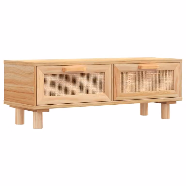 Tavolino marrone 80x40x30 cm materiale a base di legno e legno di pino massiccio