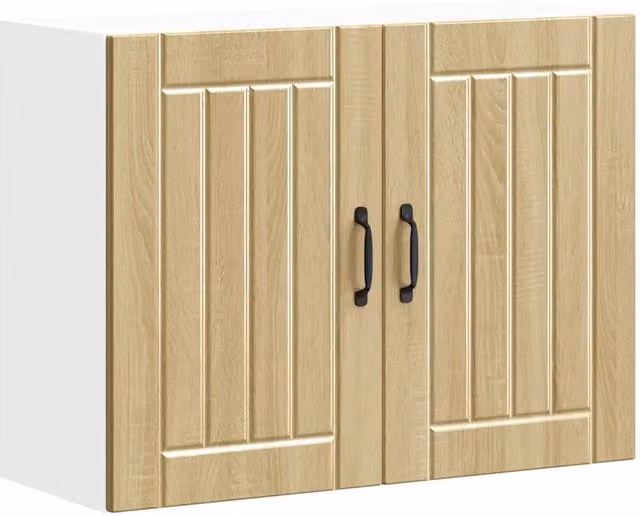 Armadio pensile da cucina moderno per ottimizzare lo spazio 80 x 31 x 60 cm in legno ingegnerizzato rovere sonoma 02_0050175