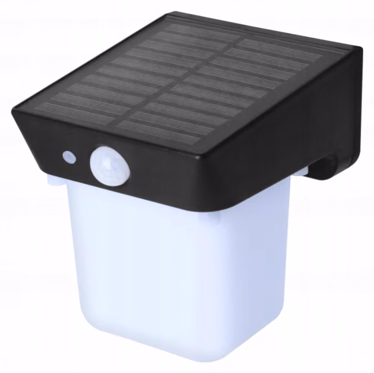Lampada solare da parete per esterni con sensore di movimento e crepuscolare Ecolight EC20741