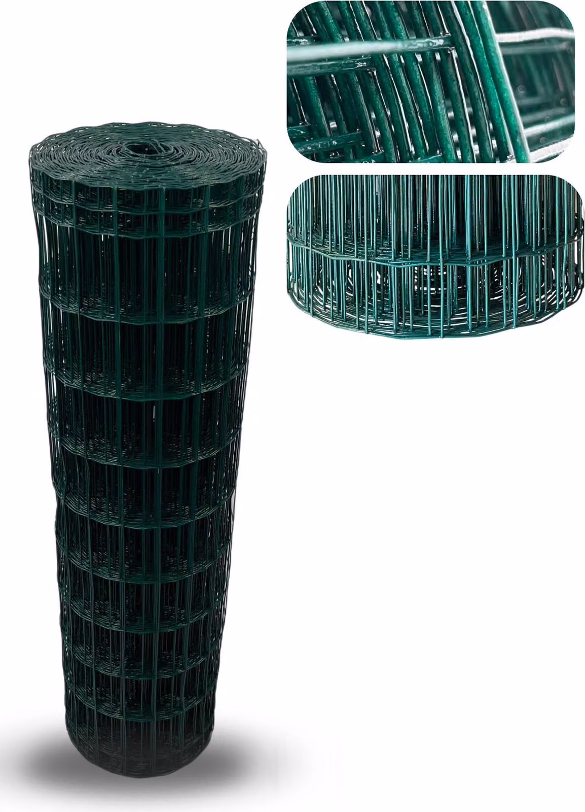 Recinzione in rete metallica 1,25 m x 25 m, recinzione da giardino, maglia 100 x 50 mm