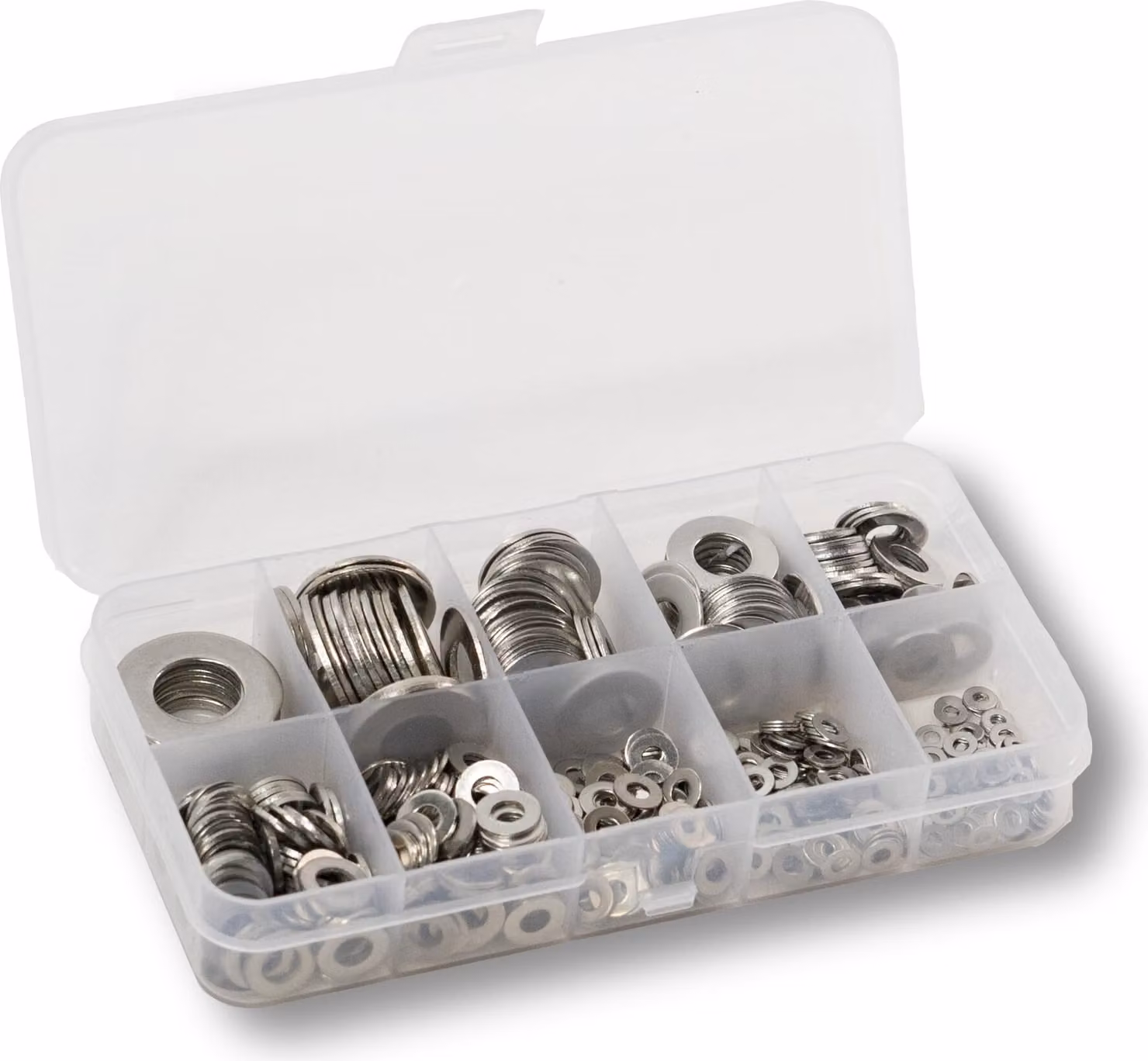 580 pz rondelle in acciaio inox A2 assortimento rondelle M2-M12 rondelle