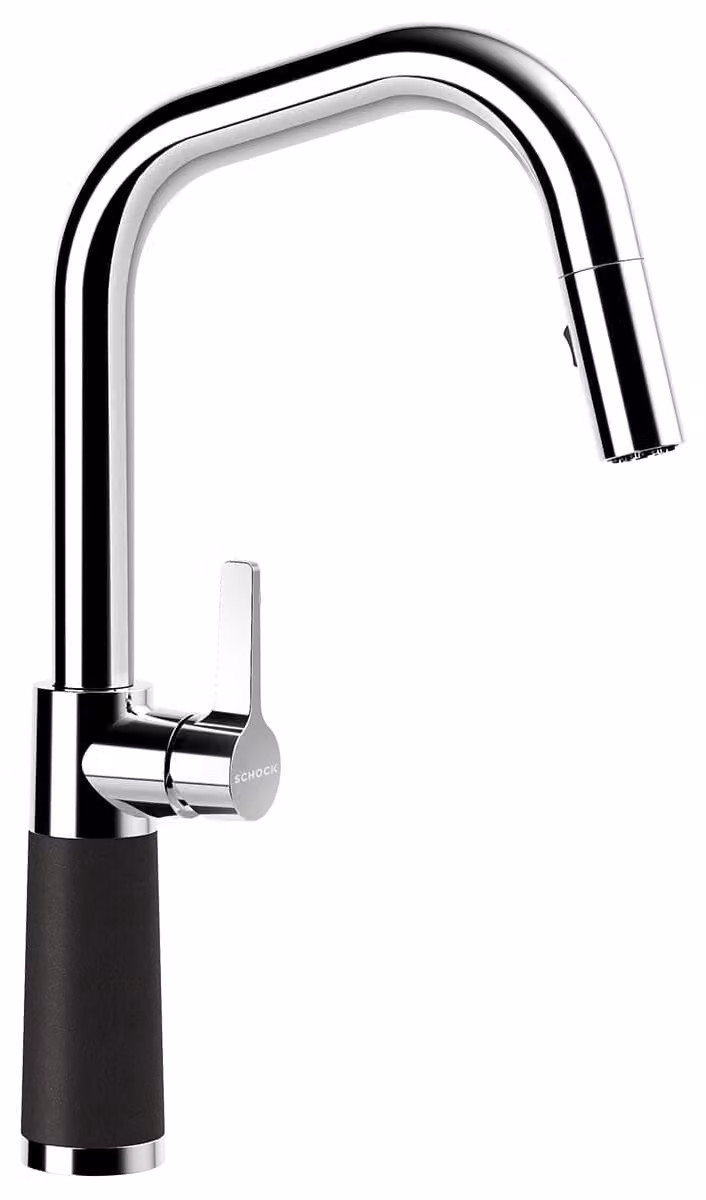 Miscelatore per lavello con doccia Schock SC-530 nero 556120GNE