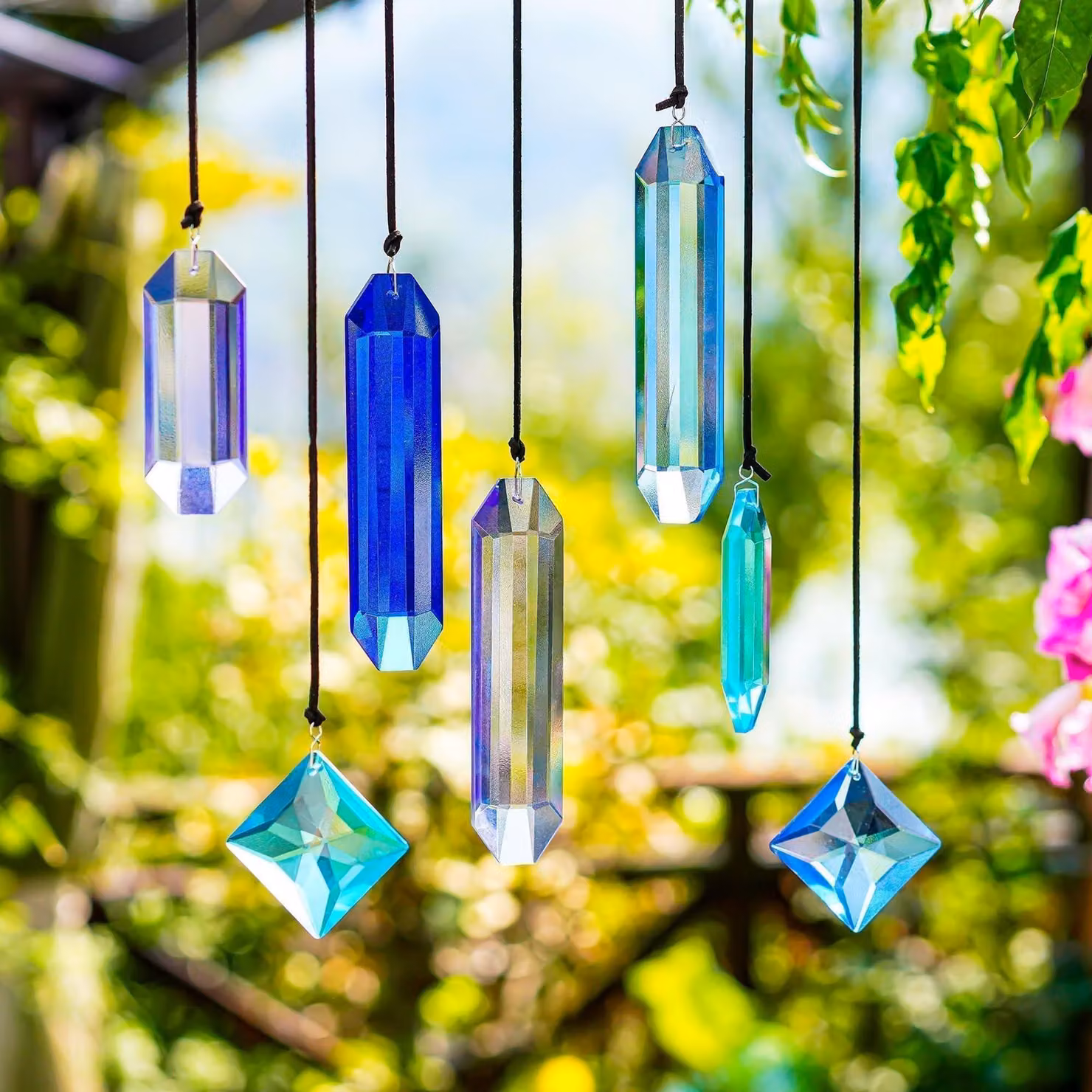 Solidchoice - Set di 7 prismi di cristallo per decorazioni alla finestra