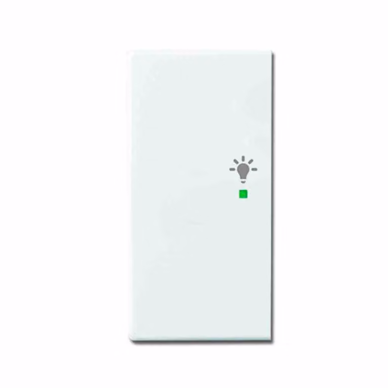 Busch-Jaeger basculante 2-f sinistra, simbolo luminoso studio bianco 6231-21-84