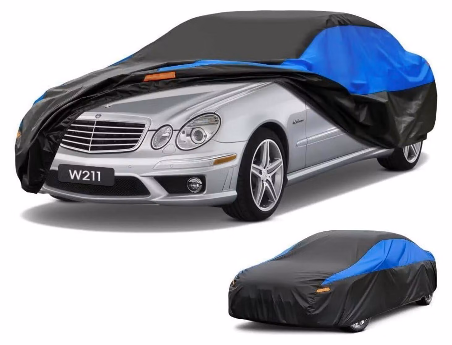 Copertura impermeabile e traspirante per auto, compatibile con modelli E W211 (2002-2009), disponibile in colore nero o blu