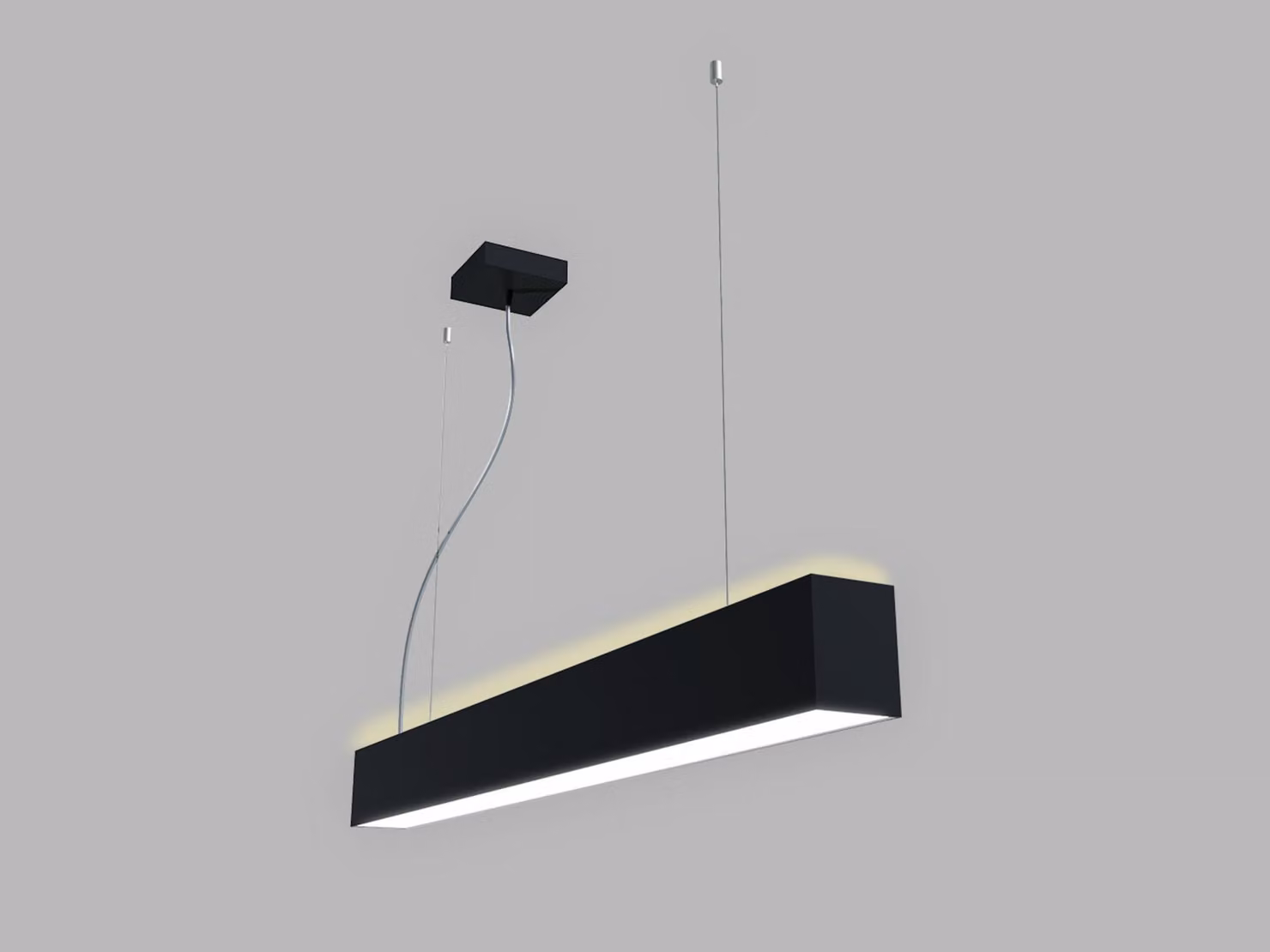 LED2 3314853DT Lampada a sospensione LINO II 90 P/N-Z, B TRIAC 24W 3000K/3500K/4000K UGR nero