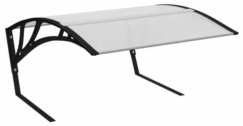 Rifugio per tosaerba robot, in policarbonato, 80 x 101 x 46 cm, protezione dalle intemperie, montaggio semplice, colore nero