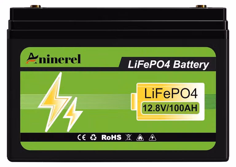 Batterie LiFePO4, capacità 3840 Wh, lunga durata del ciclo, 12V 100Ah