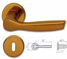 Set di rosette Ghidini in ottone color bronzo