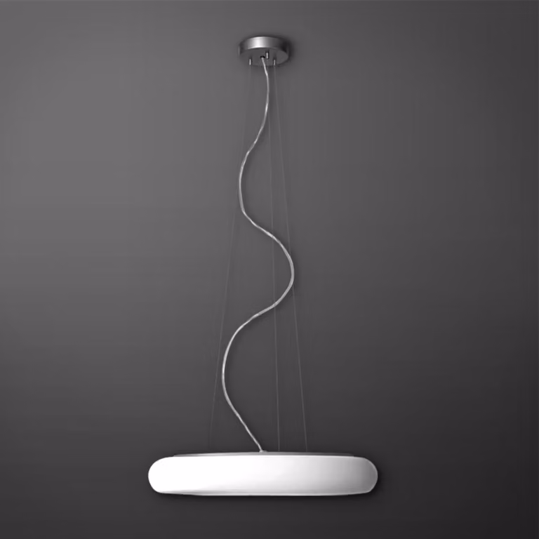 Apparecchio LED a sospensione in vetro Forum dal design senza tempo, Variante: 34,8 W LED, Ø 500 mm, 4000 K