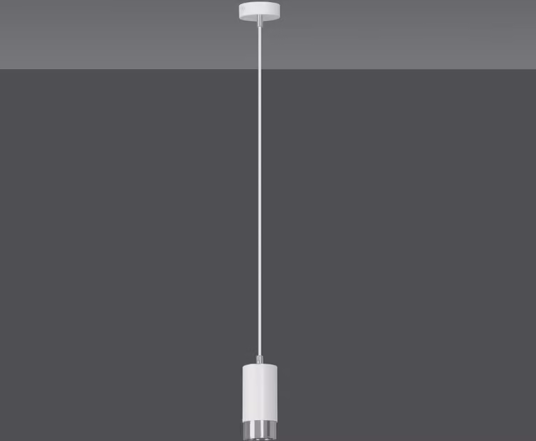 LAMPADA A SOSPENSIONE Emibig 1xGU10 30W FUMIKO 1 WH/CHROME 814/1