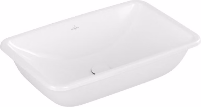Villeroy & Boch Loop&Friends - Lavabo da incasso, 615x380 mm, con sfioratore, bianco alpino 4A580001