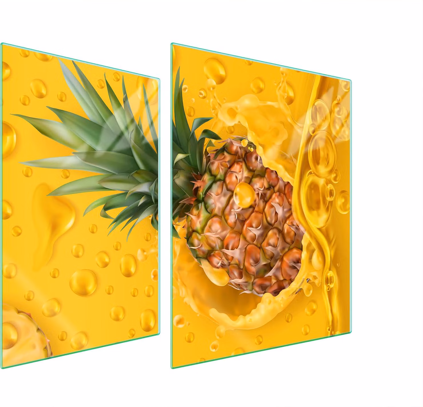 Piastra Di Protezione In Vetro Per Cuore 70X52 Ananas