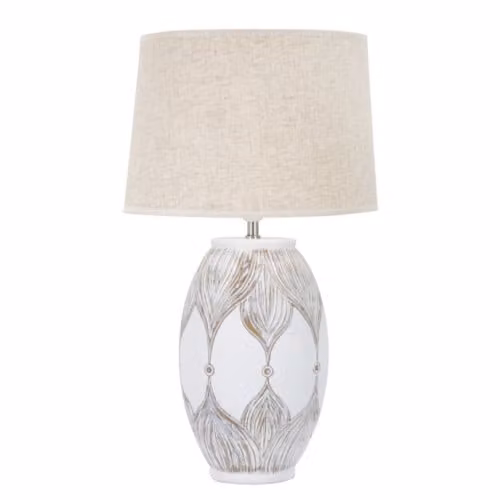 Lampade da tavolo LAMPADA DA TAVOLO RESINA OVALE ATENE CM Ø 38X67 Mauro Ferretti
