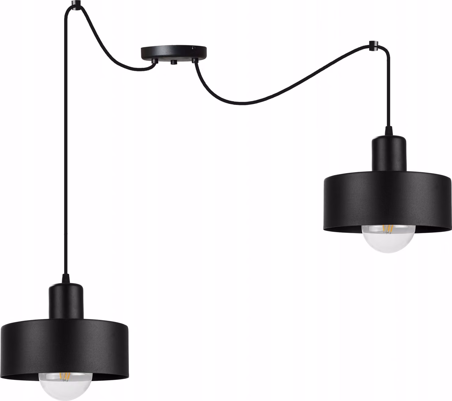 Moderna Lampada A Sospensione A Ragno Con Paralume In Metallo