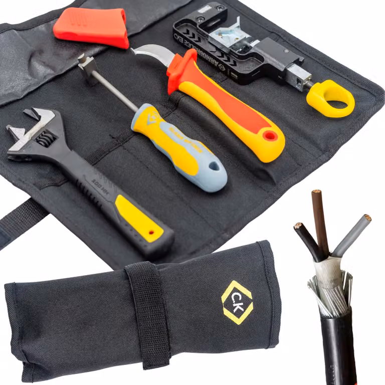 C.K T5992 Set di utensili per elettricisti e artigiani Fascette stringicavo