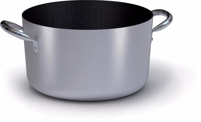 Casseruola media in alluminio antiaderente con due maniglie in acciaio inox, diam. 20cm