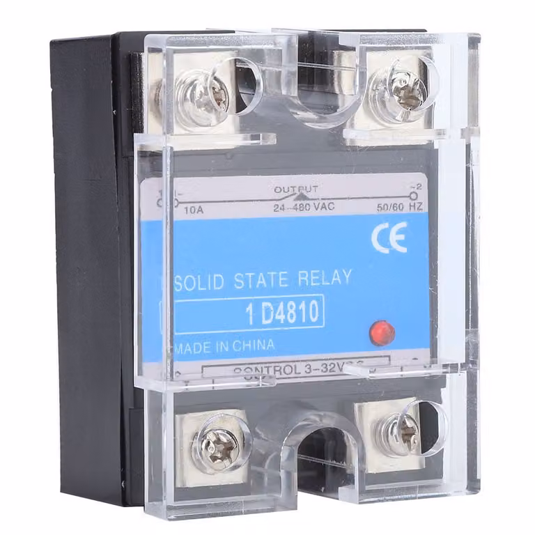 Relè a stato solido, ingresso 3-32 VDC, carico 24-480 VAC, SSR DC AC, dispositivi elettrici (BERM-1D 4810)