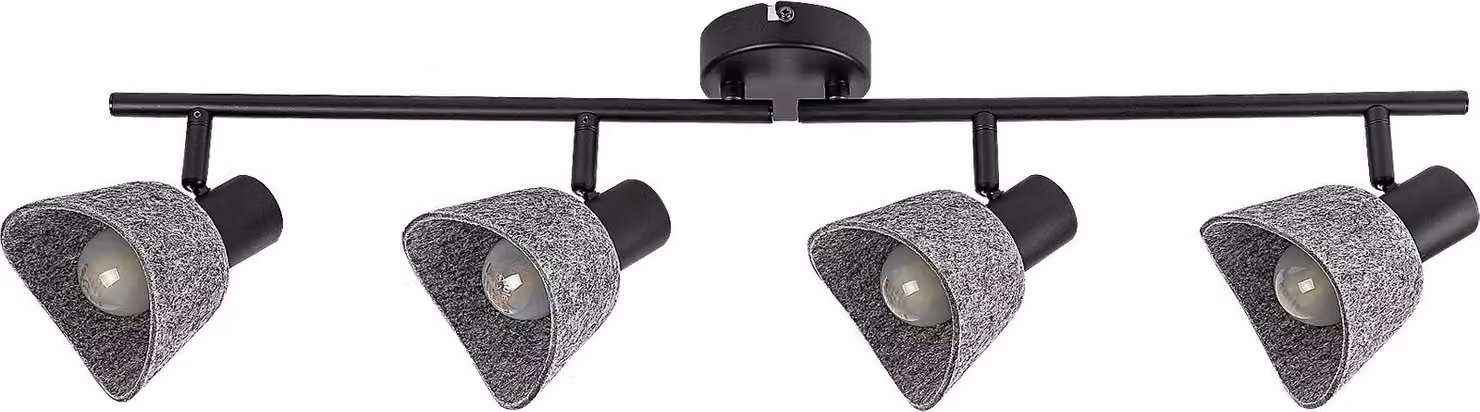 Rabalux 73008 Lampade Farelia E14 4X MAX 10 metallo feltro nero