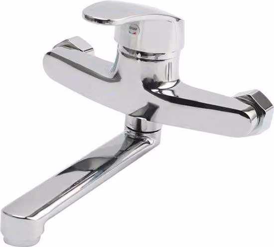 Miscelatore da parete per cucina con bocca girevole - miscelatore monocomando - acqua fredda e calda - acquista online