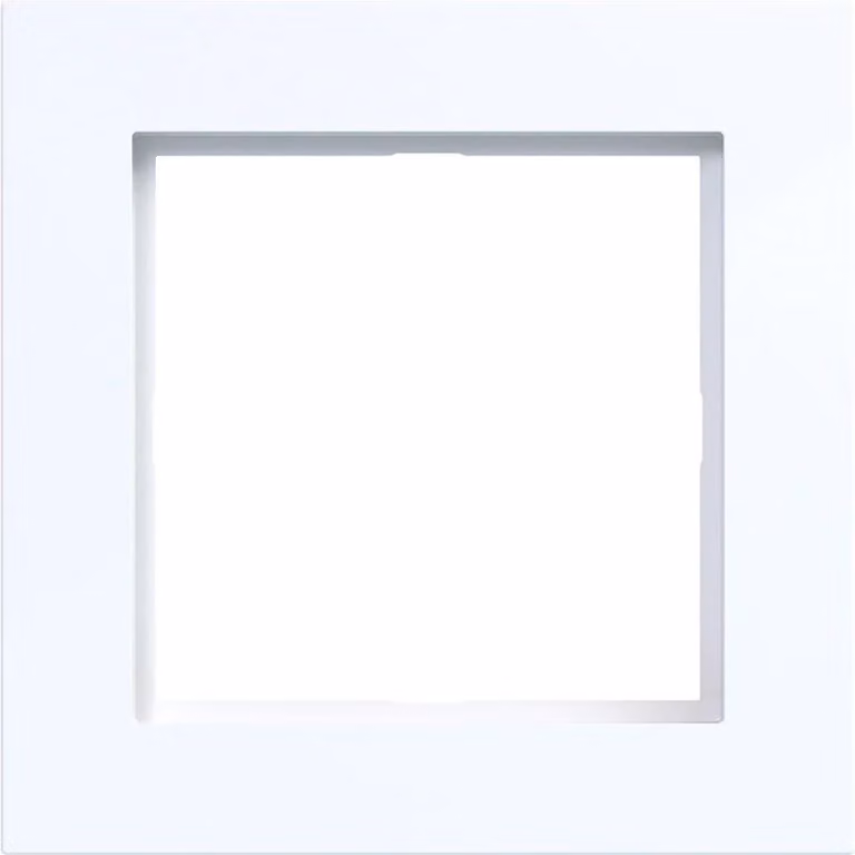 Hager, cornice a 1 posto, serie A.1, bianco lucido