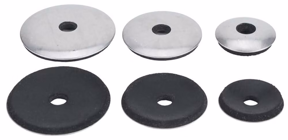Set di 50 guarnizioni in acciaio inossidabile con o-ring in gomma EPDM