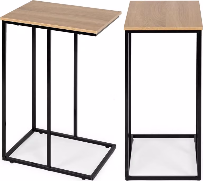 Tavolino mobile per laptop, struttura in metallo ModernHome