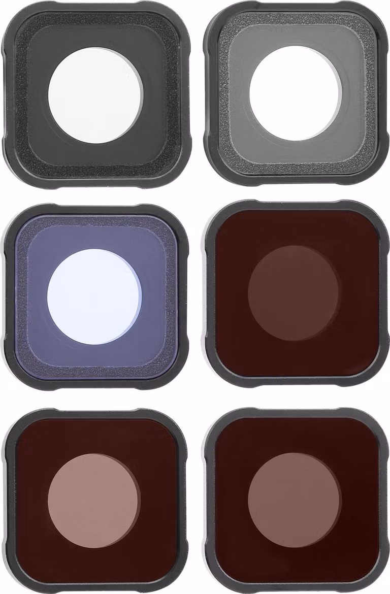 Set di filtri per fotocamera Junestar da 6 pezzi STAR/CPL/ND8/ND16/ND32/NIGHT per GoPro Hero9