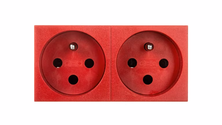 Presa M45 doppia c/u 16A rosso STD-F0K SRO2 6120314