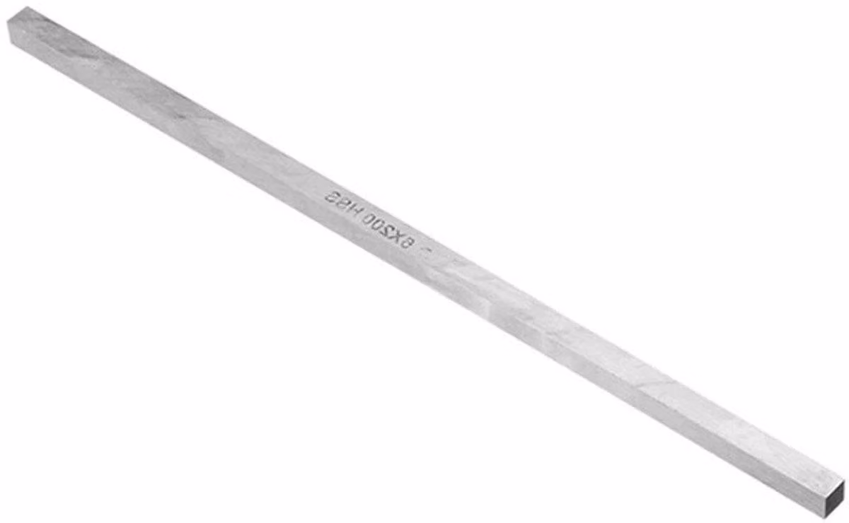 Utensile per tornio, acciaio HSS, gambo quadrato, inserto per tornio, lavorazione del metallo, utensile per tornitura (1 pezzo - 200 x 4 x 4 mm)