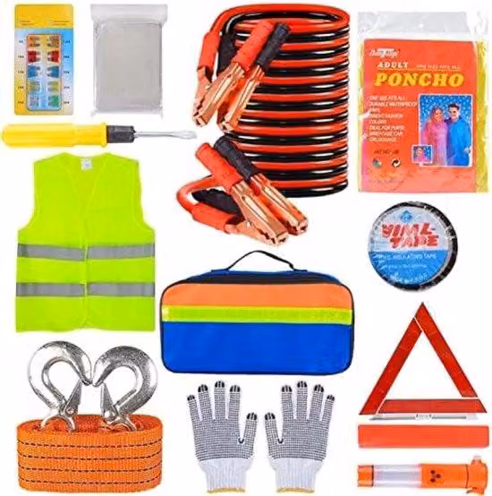 Kit di emergenza per auto 12 in 1 con attrezzatura di sicurezza