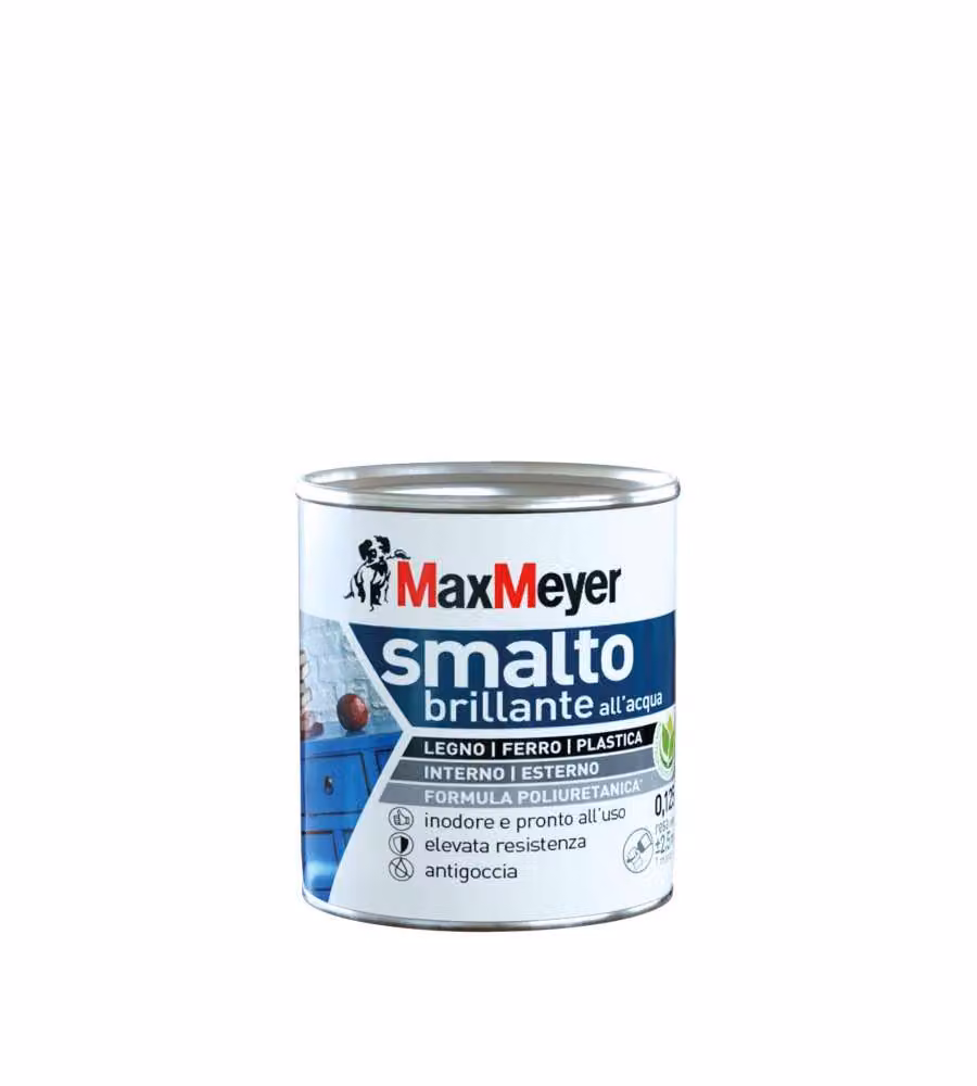 MaxMeyer Smalto Brillante Bianco Poliuretanico - 0,125 l