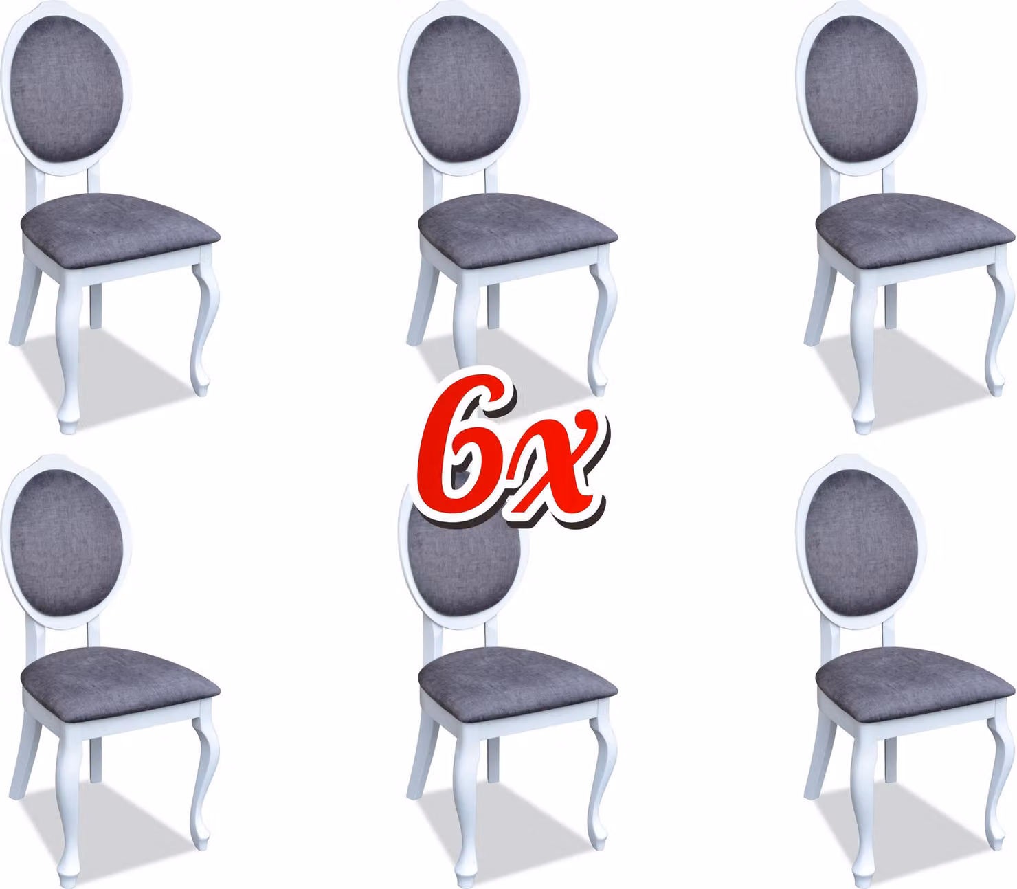 Esszimmer Stuhl Set Garnitur Lehn Stühle Komplett Gruppe Wohnzimmer 6x Stück