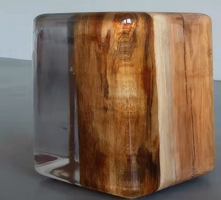Zweifarbiger Beistelltisch Moderner Epoxidharz Wohnzimmer Tisch