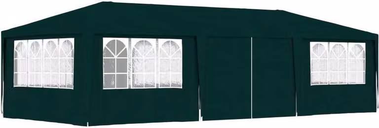 Gazebo Professionale con Pareti 4x9 m Verde 90 g/m²