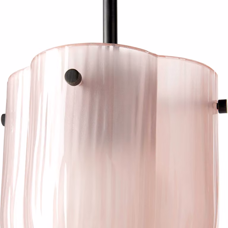 GUBI Lampada a sospensione Seine, dimmerabile, Violetto / Fucsia / Rosa, Soggiorno / Sala da pranzo, Vetro, Design, Lampada a sospensione