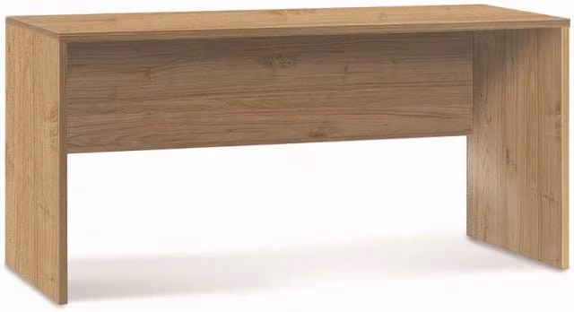 Scrivania moderna Sarmog in kit color noce, L/P/H: 160 x 69 x 76 cm