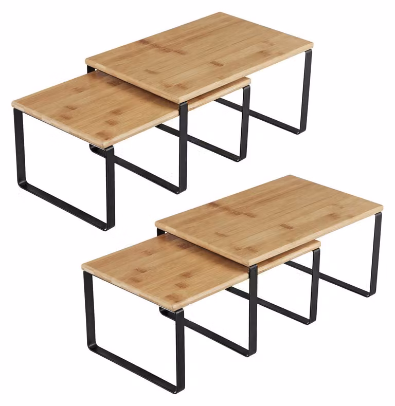 Organizzatori da cucina impilabili, set da 4 – Scaffali portaoggetti – 19,5 x 29,7 x 15,5 cm