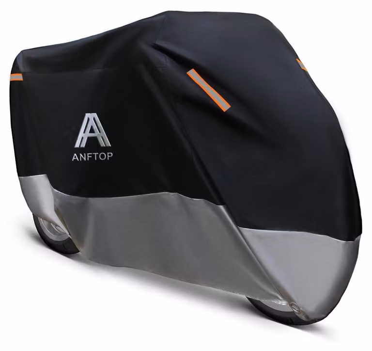 Telo protettivo per moto, resistente agli agenti atmosferici, impermeabile, in poliestere 210D, dimensioni 250x105x125 cm