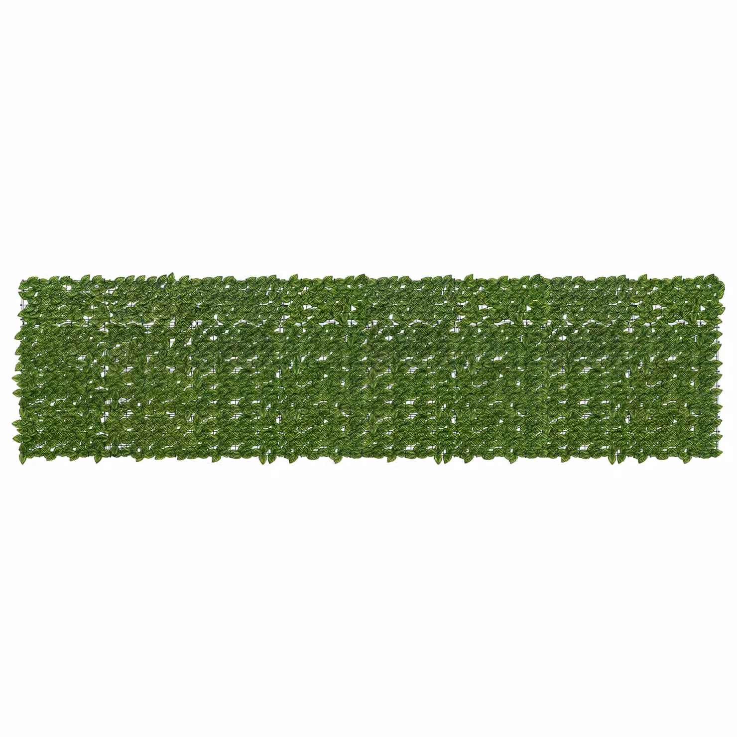 vidaXL Siepe artificiale per balcone con foglie Verde e Giallo L: 400 cm, H: 100 cm