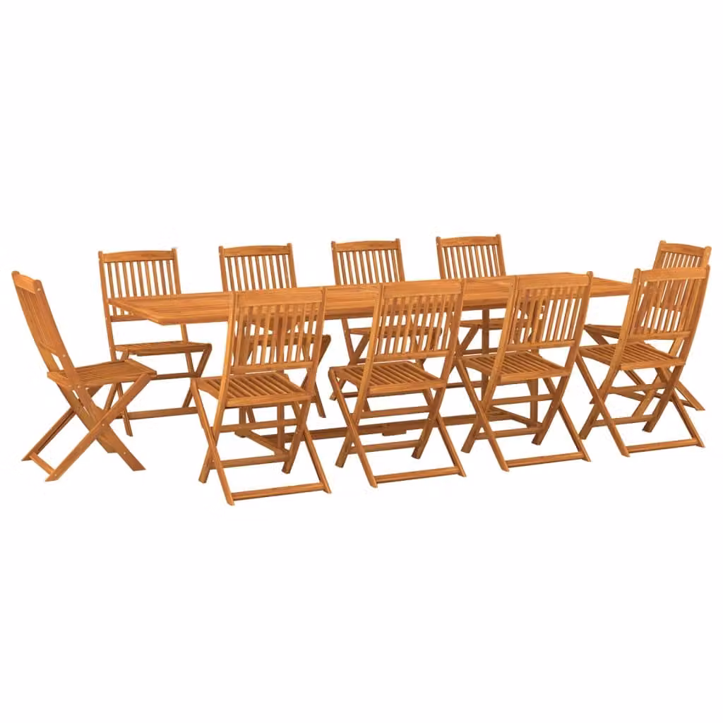 SYFAX™ Set da Pranzo da Giardino 11 pz 280x90x75 cm Massello di Acacia