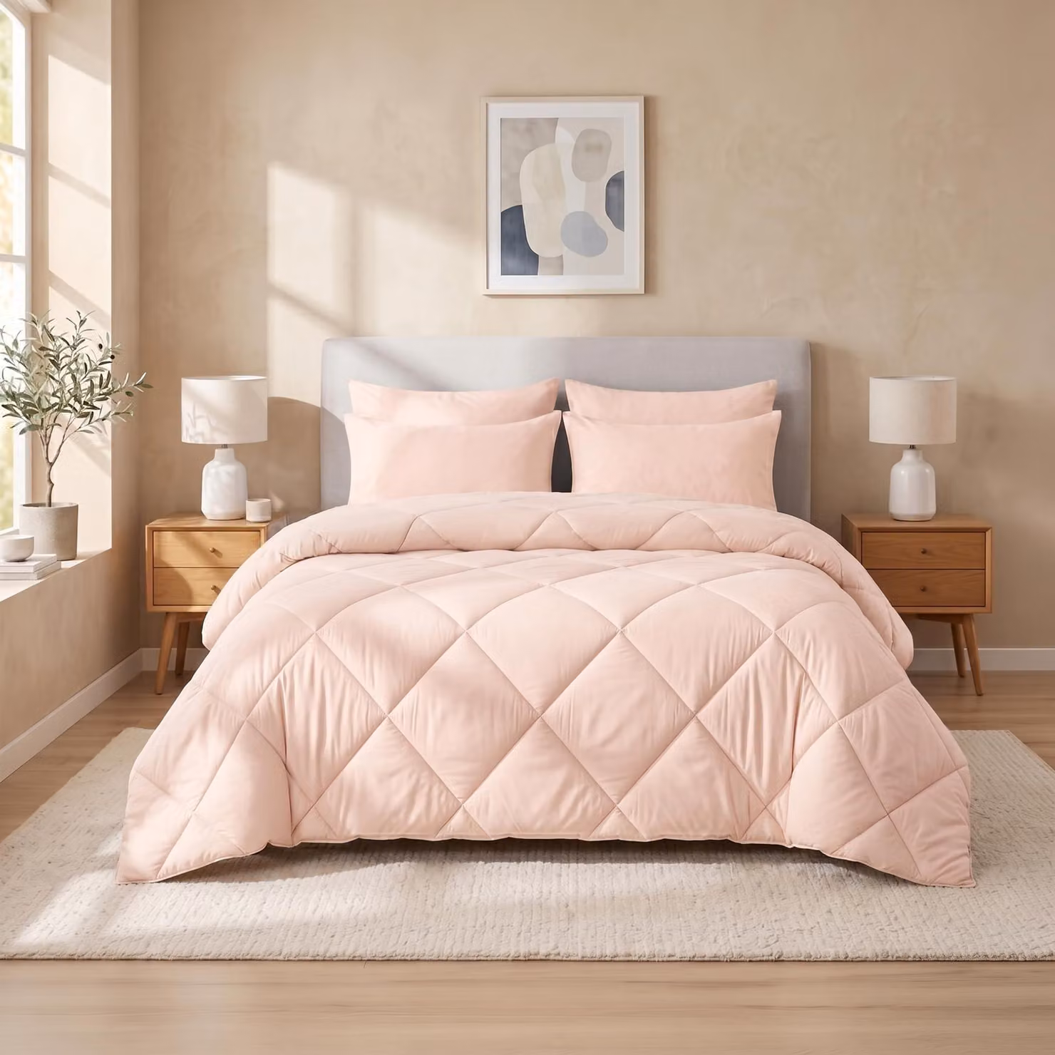Copertura per letto 2 in 1, adatta per l'estate e l'inverno, dimensioni 224 x 220 cm, in microfibra