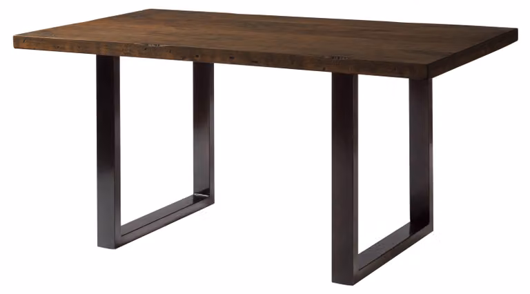 MASSIVMOEBEL24 | Esstisch Mango 160x90x76 Mango lackiert RAILWAY #408