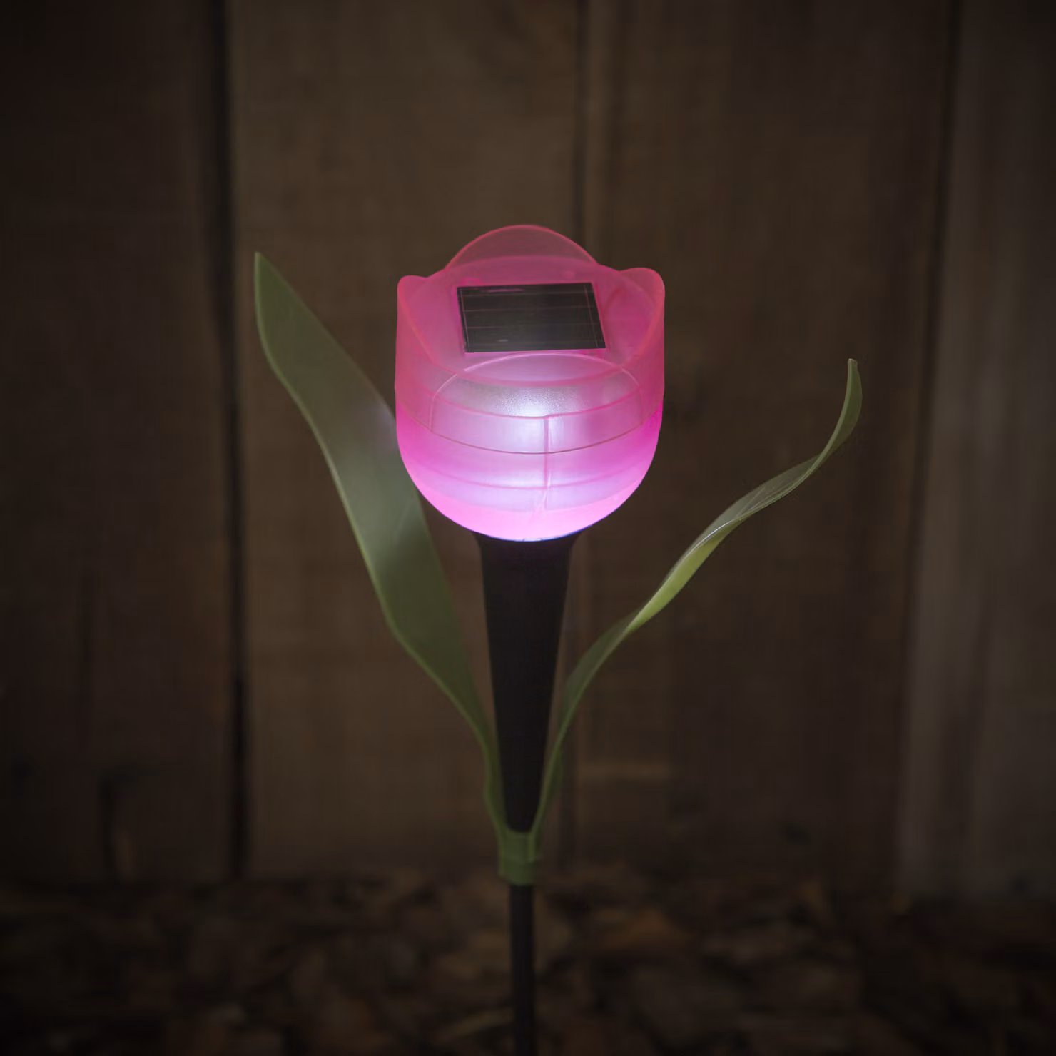 Lampada solare a LED a forma di tulipano 30 cm