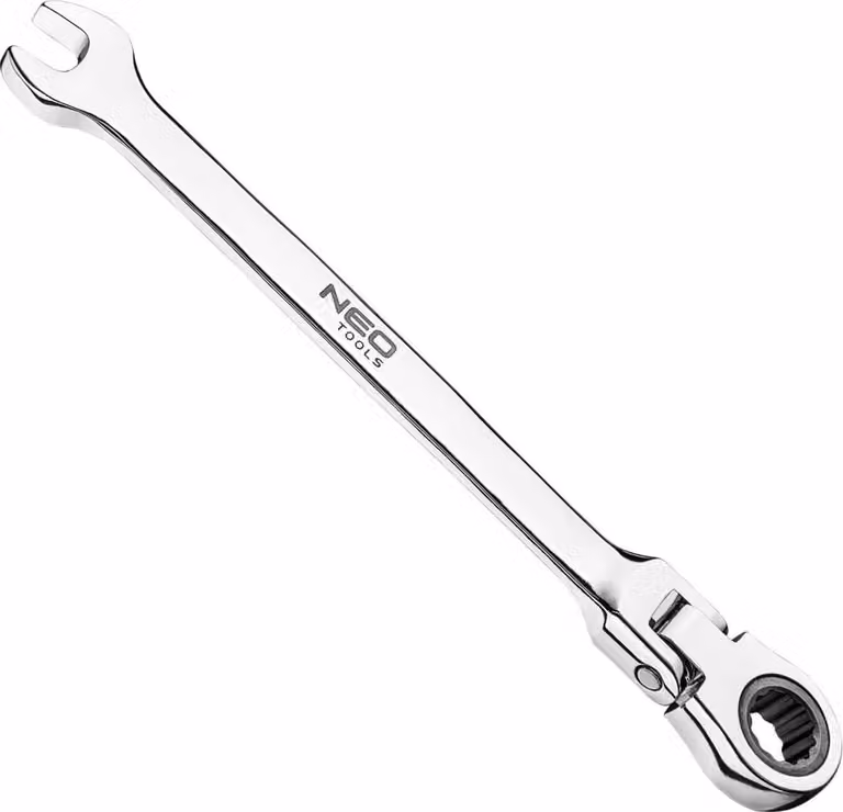 NEO TOOLS Chiave aperta con snodo e cricchetto 32 mm