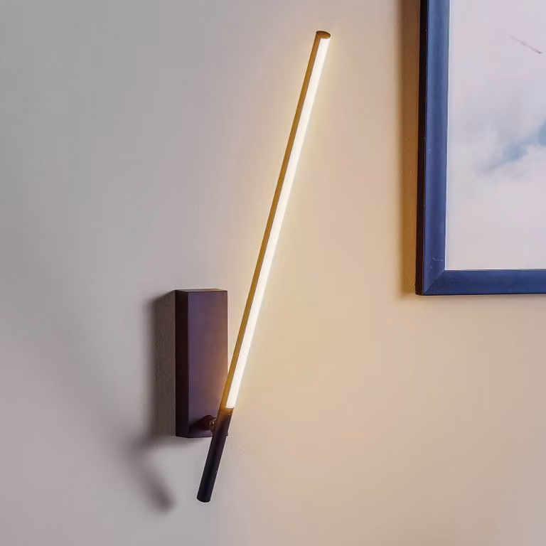 LEDS-C4 Applique da parete a LED Tubs, Nero, Soggiorno / Sala da pranzo, Alluminio, Design, Applique a LED