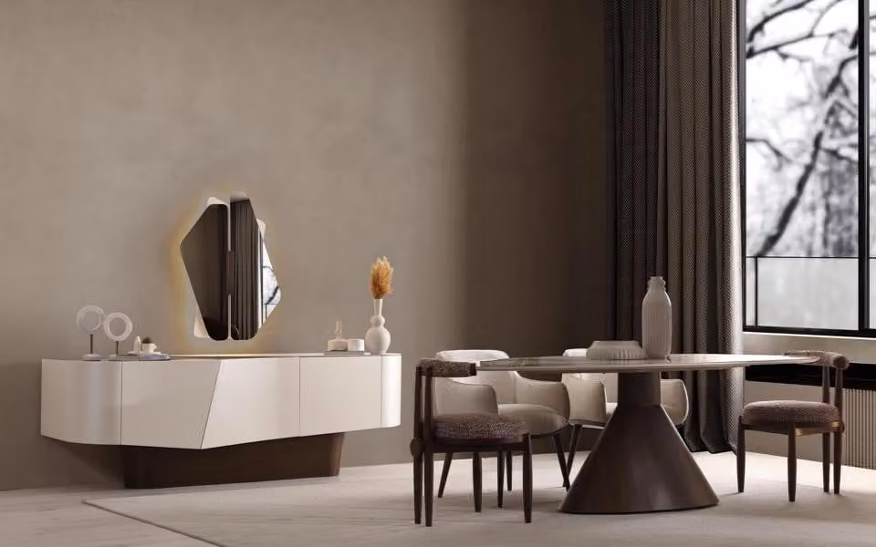 Credenza, comoda, pratica, spaziosa, bianca, stile moderno, nuova